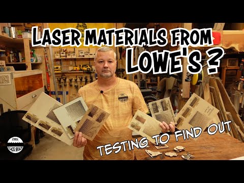 Laser materials from Lowe's? Testing to find out