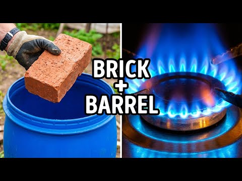 Stop Buying Gas! Get Unlimited Free Gas with a Clay Brick & Plastic Barrel