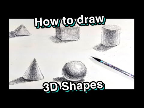 How to Draw 3D Shapes (for kids/beginners)