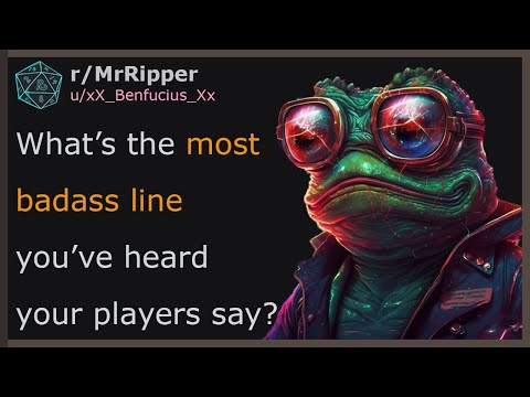 What’s the most badass line you’ve heard your players say?#dnd