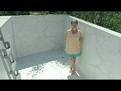 Бетонный бассейн на даче своими руками.