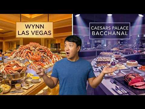 Wynn's "Seafood Spectacular" vs. Bacchanal's "Crab Brunch" BUFFET in Las Vegas!