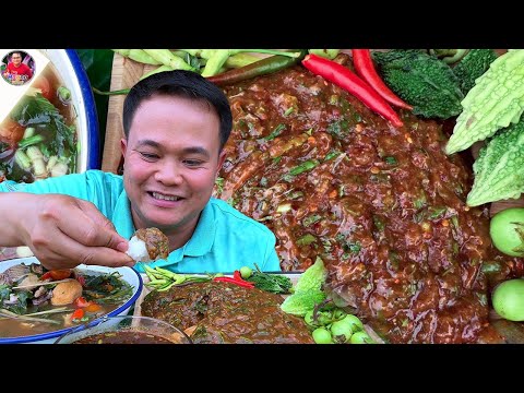 ลาบปลาเพี้ย แกล้มมะระขี้นก ซดน้ำฮ้อนๆ แซ่บๆ เข้ากันสุดยอดคัก