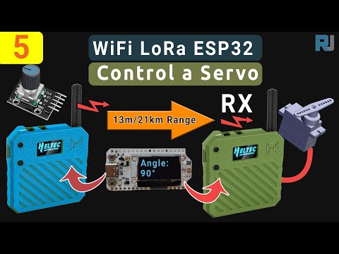 Control Servo motor from miles Away – The Ultimate Off-Grid LoRa Project with WiFi LoRa 32! RJT635