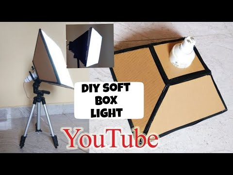 How to make soft box light at home | diy soft box light | studio setup| how to make tripod at home