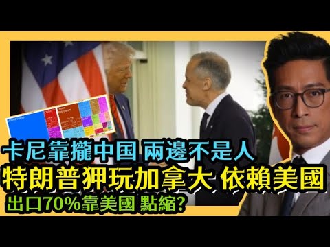 特朗普狎玩加拿大 拒見卡尼 嘗試靠攏中国 兩邊不是人 出口70％靠美國 點縮