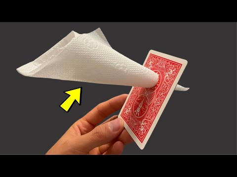 Insane Napkin Through Card Trick! (Revealed)