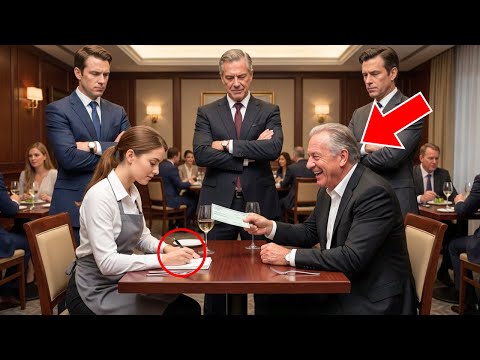 Billionaire Tests the Waitress’ Intelligence—Her Calm Answer Outsmarts His Top Scholars
