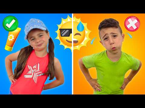 Matteo and Gabriella Learn Summer Safety Rules for Kids 