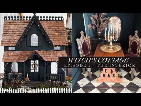 ✨NEW✨ Renovating the Interior of My Witch's Cottage // Thrifted Dollhouse Makeover
