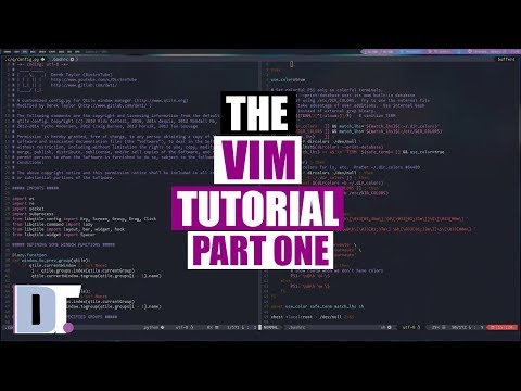 The Vim Tutorial - Part One - Basic Commands