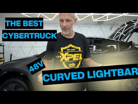 the BEST 48V Curved Light bar for the TESLA CYBERTRUCK - SO BRIGHT!