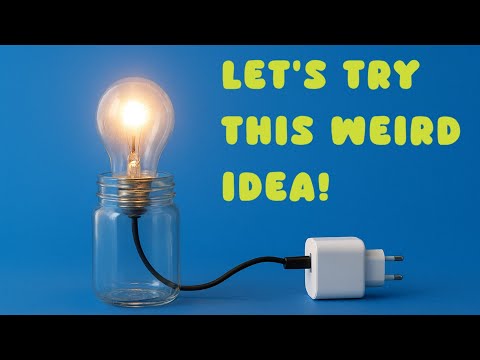 Creative Science Project: Pencil Lead Lamp in a Glass Jar.