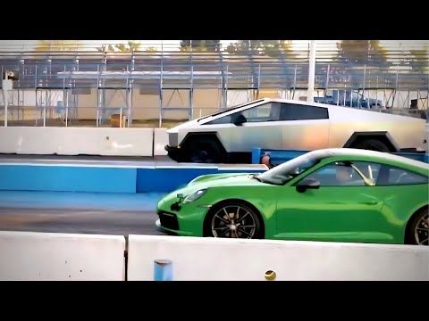Tesla Cybertruck vs Porsche 911 DRAG RACE