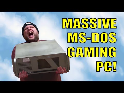 Playing DOS Games On An Enormous Industrial Computer! #doscember