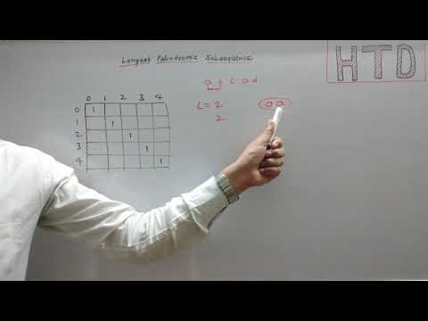 Longest Palindromic Subsequence dynamic programming. standard dynamic programming problem