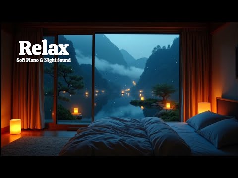 Quiet Night Piano Music for Deep Calm & Stress Relief | Pure Ambient Atmosphere