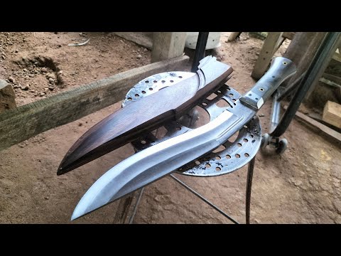 how to make a khukri from rusty leaf spring #20