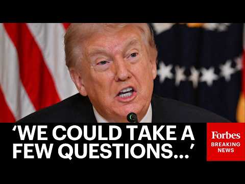 BREAKING: Trump Takes Question After Question From Reporters On War With Iran, Strait Of Hormuz