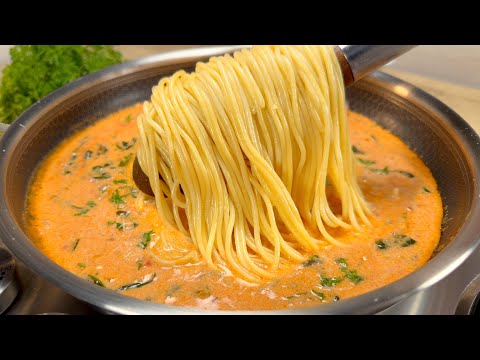 The most delicious pasta you've ever eaten! Incredibly delicious dinner in 15 minutes! # 345