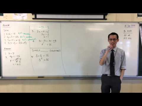 Solving Simple Quadratic Equations