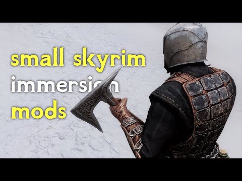 small skyrim immersion mods you should use