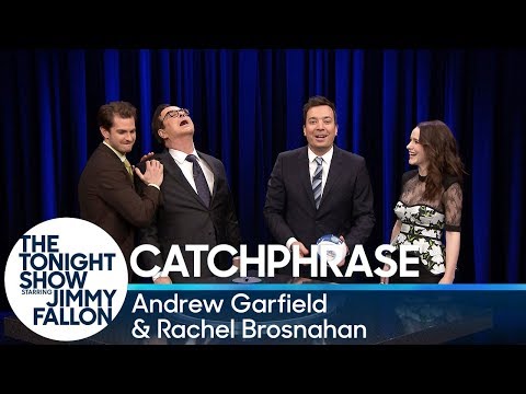 Catchphrase with Andrew Garfield and Rachel Brosnahan
