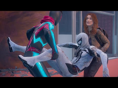 All Spider-Man Saved from Death Cutscenes - Spider-Man 1, 2, Miles Morales