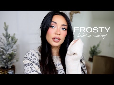 frosty holiday makeup tutorial ❄️✨