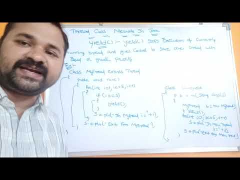 yield( ) || yield method in java || Thread class methods in java part5