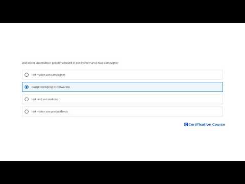 Wat wordt automatisch geoptimaliseerd in een Performance Max-campagne?