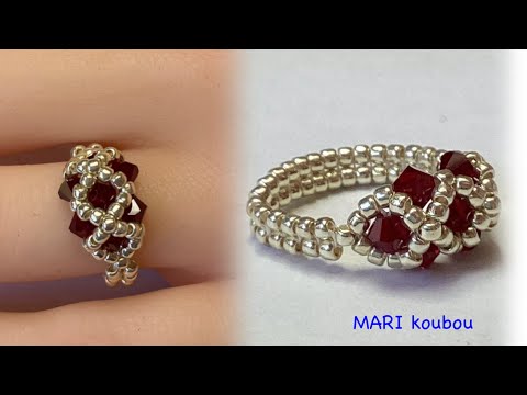Swarovski bead ring