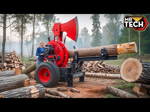 25 Mind-Blowing Firewood Processing Machines in Action! | Homemade Modern Chainsaw Machines #15