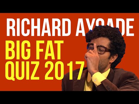 Richard Ayoade on the Big Fat Quiz of the Year 2017