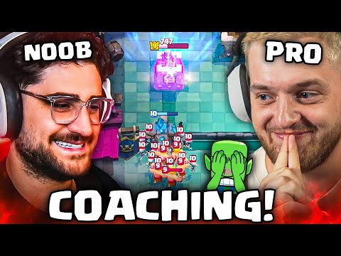 🤣😨Ich = E-Sportler, coache Eligella in Clash Royale! | FUNNY Coaching mit -5000 IQ Play!