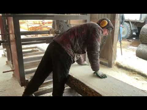 УГЛОВАЯ ДИСКОВАЯ ПИЛОРАМА ТРИУМФ НА РЕАЛЬНОМ ПРОИЗВОДСТВЕ НА О.САХАЛИН!