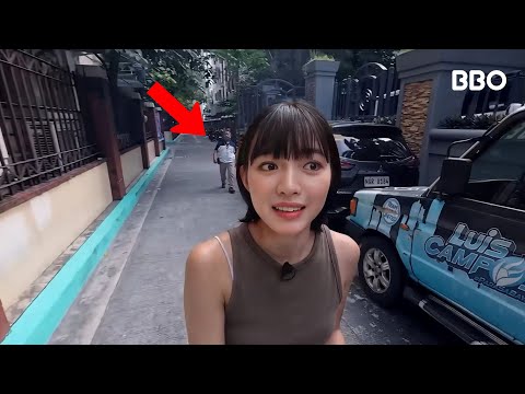 危險！女生沿著一幅牆由窮人區行到富人區 | #BBO | #試吓囉唔駛死 #菲律賓