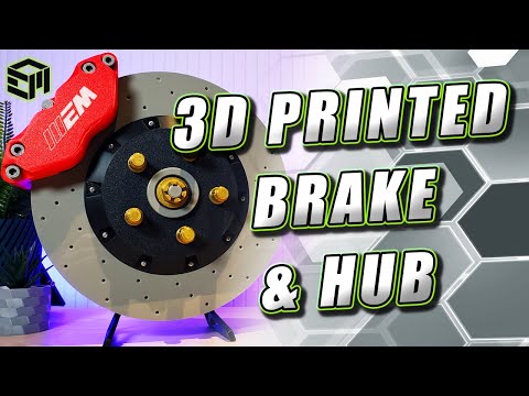 3D Print Your Own Full Scale Brake and Hub Model With LEDs! Full Guide and Free Files!