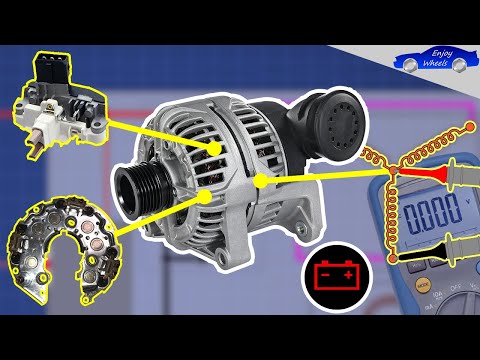 How does an ALTERNATOR work ? How to TEST each COMPONENT with a multimeter and how to REPAIR it ?