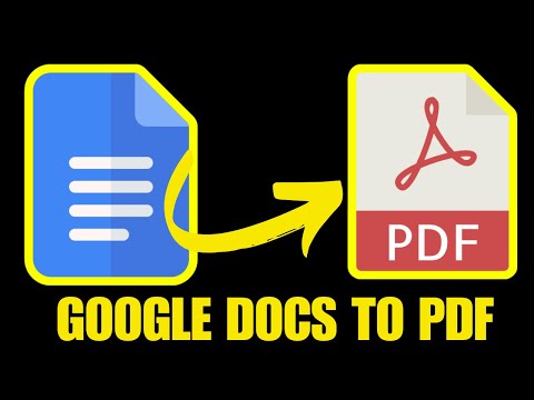 GOOGLE DOCS TO PDF: HOW TO SAVE A GOOGLE DOC AS A PDF | Convert Google Docs to PDF