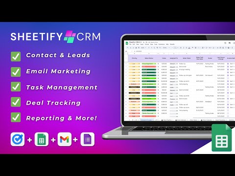 Sheetify CRM Tutorial | All-in-one Google Sheets CRM for Small Businesses