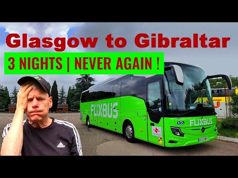 NEVER TRY THIS ! 4 coaches / 3 nights Glasgow to Gibraltar. This was a rough journey.