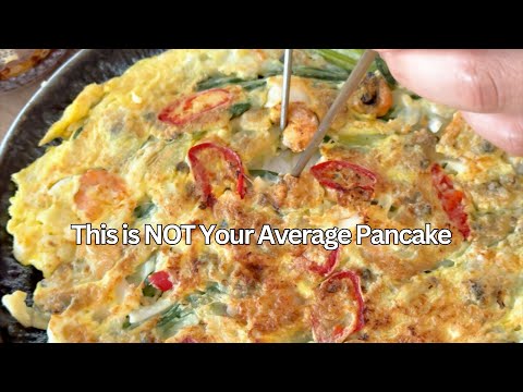 Crispy Korean Seafood Pancake (해물파전)