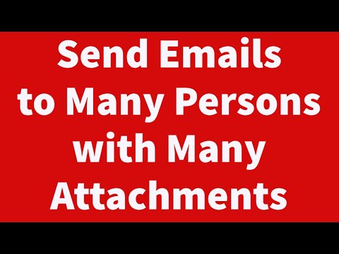 Send Emails to Multiple Persons with Multiple Attachments
