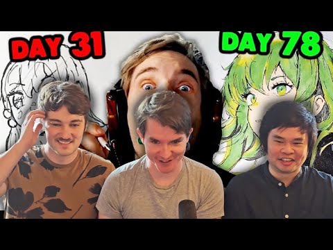 YouTube Animators watch Pewdiepie Draw. (ft. @TheOdd1sOut, @Domics )
