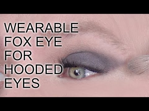 FOX EYE EYESHADOW TECHNIQUE FOR HOODED EYES