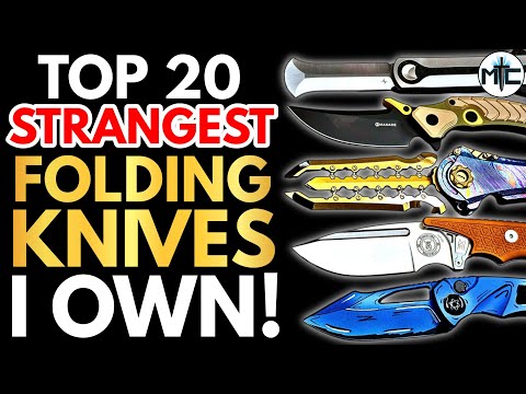The TOP 20 STRANGEST Folding Knives!