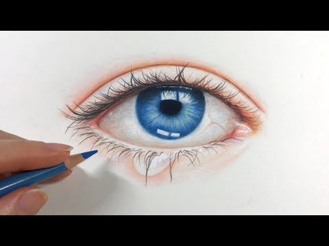 DRAWING AN EYE | Step By Step with Colored Pencils