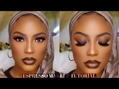 BASIC BABE E:6 || START TO FINISH || DETAILED ESPRESSO MAKE UP TUTORIAL #darkskin #brownskin #woc