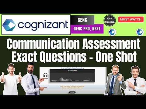 🔥Cognizant Communication Assessment Round Question | Actual Live Questions | Cognizant Hiring Drive